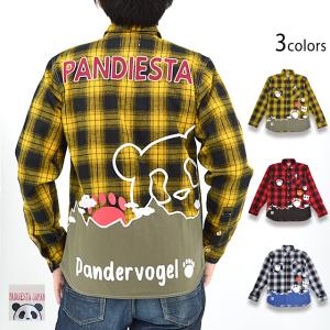 パンダフォーゲルチェックシャツ PANDIESTA JAPAN 592215 パンディエスタジャパン...