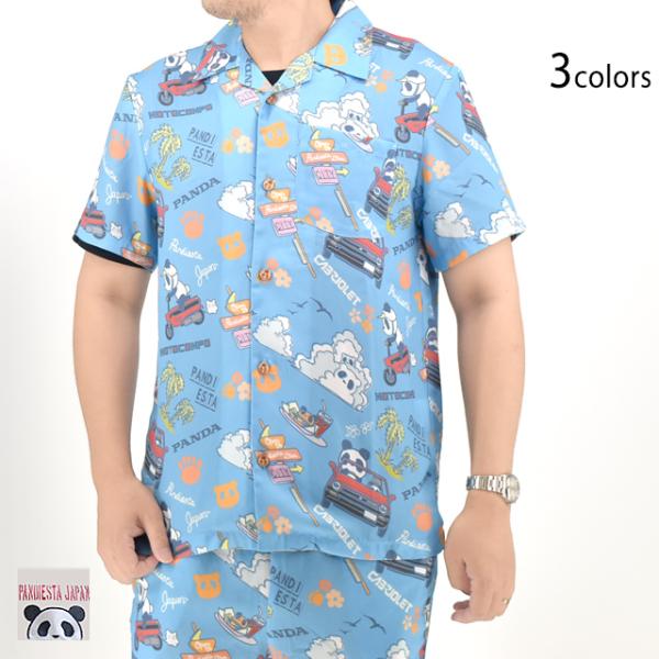 HONDA×PANDIESTA シティとモトコンポ アロハシャツ PANDIESTA JAPAN 5...