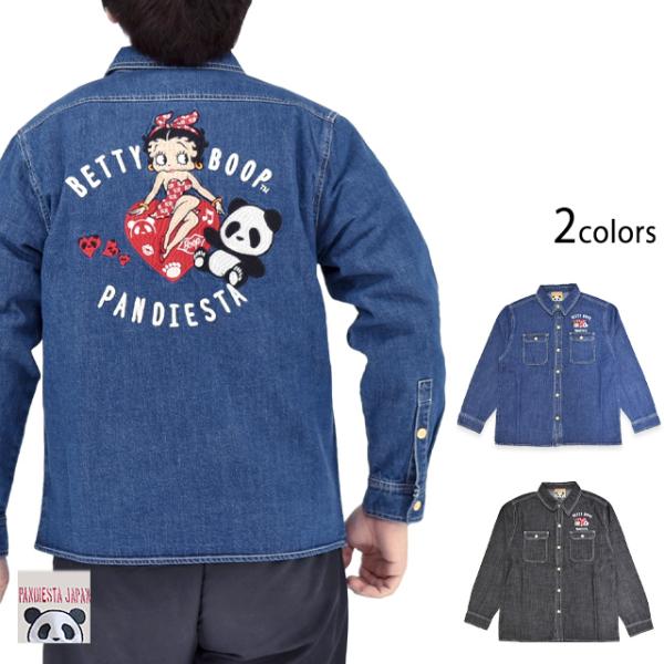 パンディエスタ×ベティブープ ハートBETTY デニムシャツ PANDIESTA JAPAN 516...