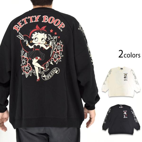 BETTY×ネバーマインド 裏毛オーバーサイズ スウェットトレーナー NEVER MIND BBN-...