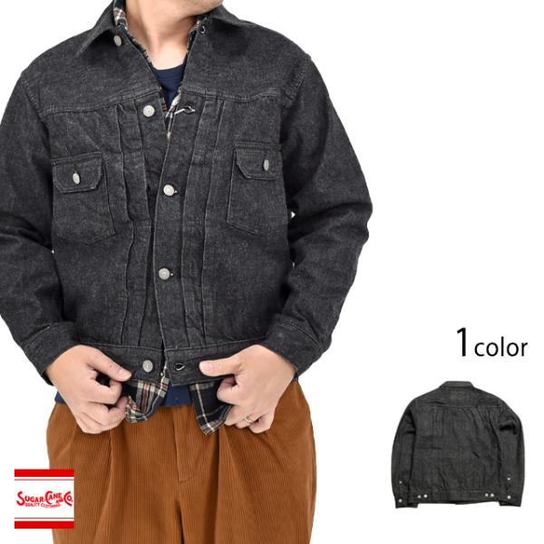 14.25oz.ブラックデニムジャケット「1953 MODEL」・ワンウォッシュ SUGER CAN...