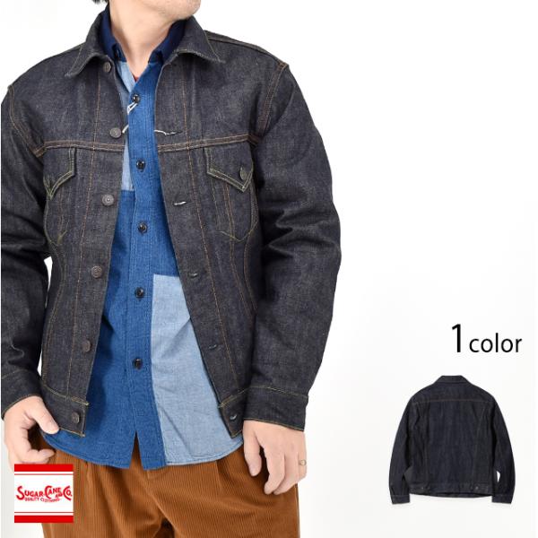 14.25oz.デニムジャケット「1962 MODEL」・ワンウォッシュ SUGER CANE SC...