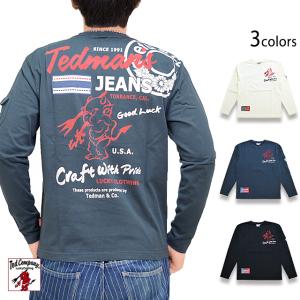 TEDMAN'S JEANSロングTシャツ TEDMAN テッドマン TDLS-351 エフ商会 efu 長袖｜sakurastyle