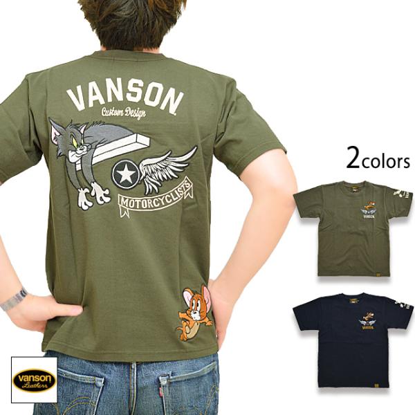 vanson×TOM＆JERRYコラボ 天竺半袖Tシャツ vansonTJV-2216 バンソン ヴ...