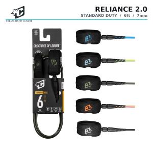 リーシュコード サーフィン 6ft 7mm Creatures OF LEISURE クリーチャーズ RELIANCE 2.0 STANDARD ショートボード [RE2-STA-6] 流れ止め パワーコード｜サクラサーフ&スポーツ江ノ島