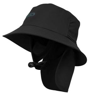サーフハット バケットハット メンズ レディース FCS エフシーエス ESSENSE SURF BUCKET HAT ブラック BLACK マリンハット 帽子 UPF50+ UVカット 日焼け防止