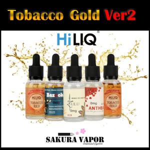 日本ショップ限定 HiLIQ ハイリク TobaccoGold タバコゴールドVer2 30ml｜sakuravapor