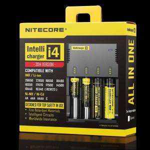 NiteCore i4 チャージャー 安全回路搭載 LEDパネル搭載