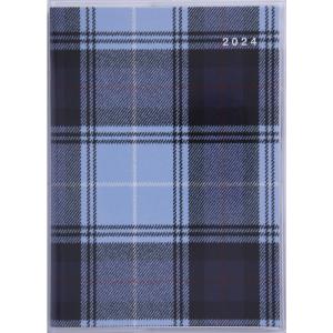 高橋 手帳 2024年 A6 マンスリー メルクレール 2 チェック No.402 (2023年 12月始まり)