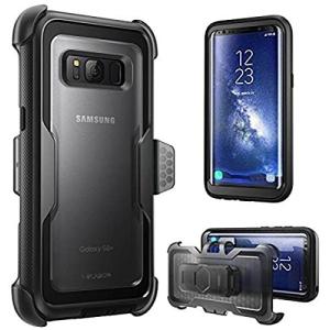 i-Blason ArmorBox Dual Layer Full Body - Back cover for cell phone - thermoplastic polyurethane - black - for Samsung Galaxy S8+