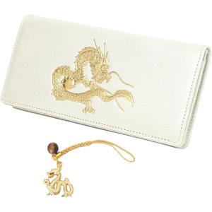 風水 皇帝龍 本革 長財布 日本製 本金箔押し 龍 牛革 金運 財布 金運