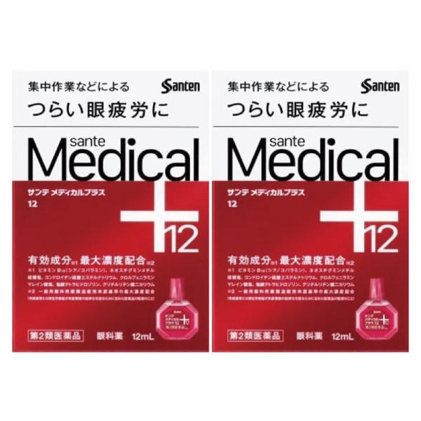 【第2類医薬品】サンテメディカルプラス12　 12mL   2個セット　 セルフメディケーション税制...