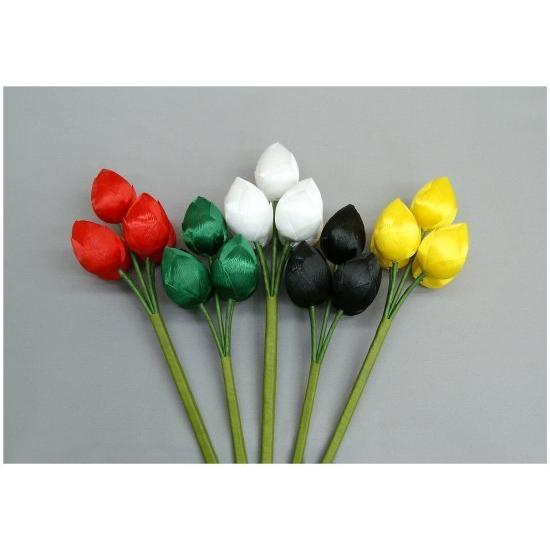 【密教法具】 布製五鋲花（五瓶花・五瓶華） 大サイズ　長さ約52.7cm　