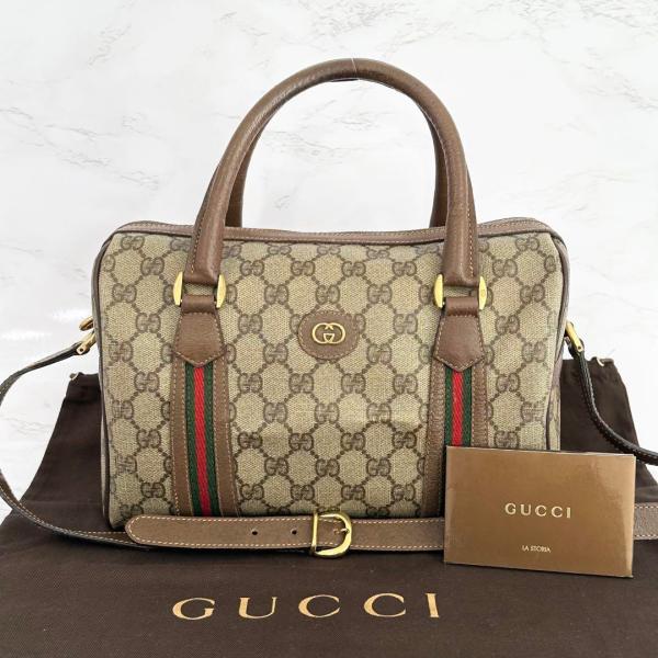 《大特価！》 グッチ GUCCI ボストンバッグ 2way シェリーライン GG柄 0902213