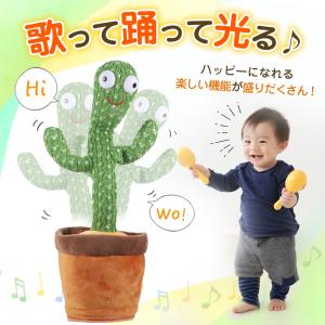 知育玩具 英語 おもちゃ 踊るサボテン ぬいぐ...の詳細画像1