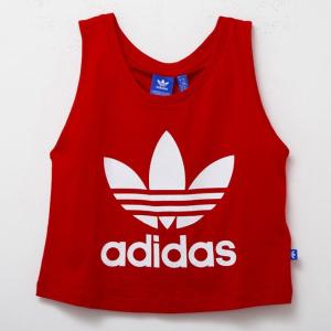 アディダス adidas ay8136 タンクトップ VIVRED レッド レディース Tシャツ 新品 ブランド おしゃれ インナー ロゴ 安い コットン 綿100% スポーツ｜salada-bowl