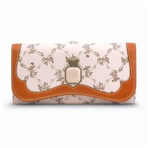 アナスイ ANNA SUI ウォールデコ フラップ式 二つ折り 長財布 ホワイト White がま口小銭入れ レディース 307290 07｜salada-bowl