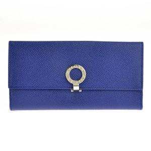 ブルガリ BVLGARI 財布 長財布 二つ折り長財布 36316 ブルガリブルガリ ロゴクリップ BLUE DAHLIA ブルー｜salada-bowl