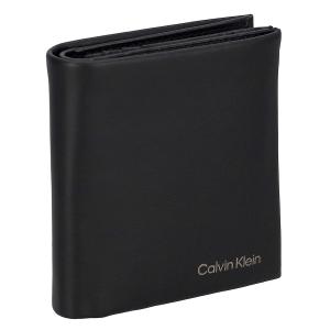 カルバンクライン Calvin Klein 財布 二つ折り財布 折りたたみ財布 小銭入れ付き K50K510593 BAX メンズ ブラック 本革 レザー｜salada-bowl