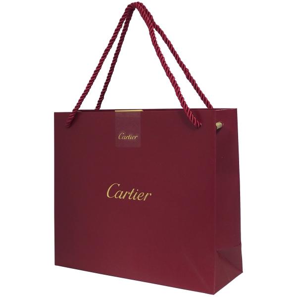 アウトレット カルティエ Cartier ショップ袋 ショッパー 1枚 Aセット レッド 手持ちつき...