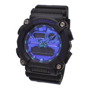 腕時計 G-SHOCK Gショック GA-900VB-1A ANALOG-DIGITAL VIRTUAL BLUE SERIES アナログ デジタル アナデジ メンズ ウォッチ ブルー+ブラック 海外正規品｜salada-bowl