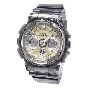 カシオ CASIO 腕時計 G-SHOCK Gショック GMA-S120GS-8A ANALOG-DIGITAL アナデジ時計 メンズ レディース グレースケルトン+シルバー+ゴールド 海外正規品