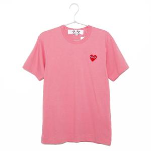コムデギャルソン Tシャツ メンズ 半袖 ティーシャツ PLAY RED HEART S/S TEE プレイ レッドハート AZ-T272-051 PINK 3 ピンク＋レッドハート｜salada-bowl
