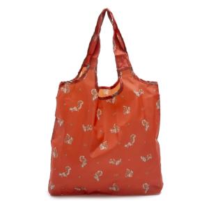 キャスキッドソン Cath Kidston エコバック 折りたたみ式 ショッピングバッグ トートバッグ 1009583 106134618083102 FOLDAWAY TERRACOTTA＋GARDEN SQUIRRELS｜salada-bowl