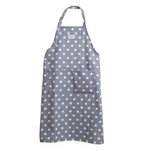 キャスキッドソン Cath Kidston エプロン 首掛けエプロン 大人用 1031218 106229815662102 COTTON APRON コットン エプロン NAVY＋BUTTON SPOT TWILL｜salada-bowl