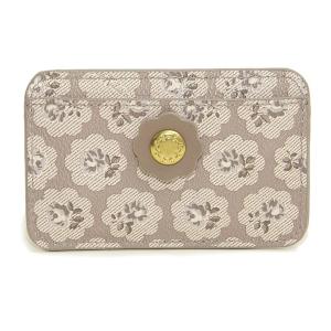 キャスキッドソン Cath Kidston パスケース カードホルダー 定期入れ カードケース CARD HOLDER PVC 905602 105250915849102 TAUPE/FRESTON ROSE｜salada-bowl