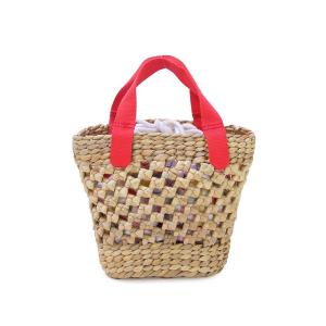 キャスキッドソン ハンドバッグ KIDS STRAW BASKET 921275 105390911746102 キッズ ストロー バスケット 子供用 かごバッグ SAND/SOLID｜salada-bowl