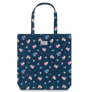 キャスキッドソン トートバッグ 984522 105968417969102 パーク メドウ バンチ コットン ショルダーバッグ ショッパー NAVY ネイビー＋フラワー柄マルチカラー