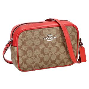 コーチファクトリー COACH FACTORY バッグ ショルダーバッグ 斜め掛けバッグ COF CR135 SVUC3 レディース カーキ+マイアミレッド｜salada-bowl