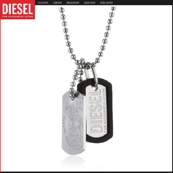 ディーゼル DIESEL ネックレス/シルバー/ネックレス/メンズ/ブレイブマン/男性用/ペンダント...