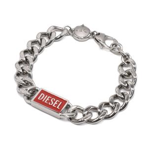 ディーゼル DIESEL ブレスレット アクセサリー チェーンブレスレット DX1371040 ロゴ メンズ シルバー｜salada-bowl