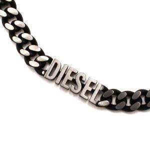 ディーゼル DIESEL アクセサリー ネックレス ペンダント DX1385040 メンズ シルバー+ブラック｜salada-bowl