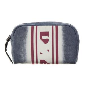 ディーゼル DIESEL ポーチ X05638 P0416 H6813 MIRR-HER コスメポーチ 化粧ポーチ 小物入れ BLUE DENIM-BLEACH＋DENIM-RED ブルーグレー系＋レッドピンク系