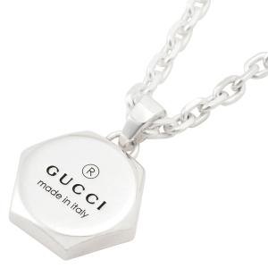 グッチ GUCCI ネックレス ペンダント アクセサリー 779175 J8400 8106 angu00551l TRADEMARK NECKLACE トレードマーク シルバー｜salada-bowl