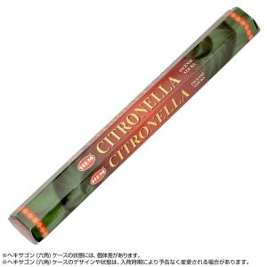 ヘム HEM インド香 スティックタイプ ヘキサ 六角 CITRONELLA シトロネラ 1箱 約20本入り 単品｜salada-bowl