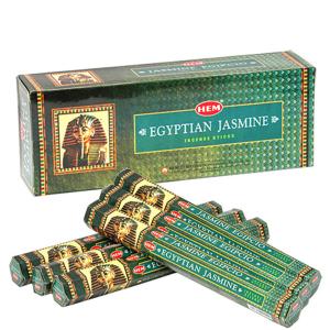 ヘム HEM スティック EGYPTIAN JASMINE エジプシャンジャスミン 1ケース 6箱入り 約120本 セット エコノミー｜salada-bowl