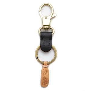 イルビゾンテ IL BISONTE キーリング SKH016 BK109 CLASSIC KEY HOLDER クラシックキーホルダー NERO BK109 ブラック｜salada-bowl