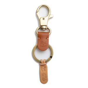 イルビゾンテ IL BISONTE キーリング SKH016 CA101 CLASSIC KEY HOLDER クラシックキーホルダー CARAMEL CA101 ライトブラウン｜salada-bowl