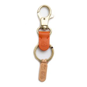 イルビゾンテ IL BISONTE キーリング SKH016 OR102 CLASSIC KEY HOLDER クラシックキーホルダー ORANGE OR102 オレンジ｜salada-bowl