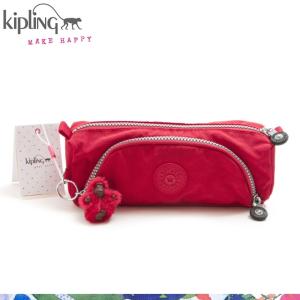 キプリング kipling 化粧ポーチ 小物入れ ペンケース ブラシケース ブランド レディース かわいい 機能的 メイクポーチ ペンポーチ CUTE タンゴレッド｜salada-bowl