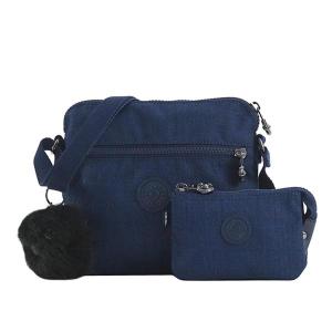 キプリング Kipling バッグ KI2668 48G FOXWELL DUO ショルダーバッグ 斜めがけバッグ ポーチ コインケース ギフトセット COTTON INDIGO インディゴブルー系
