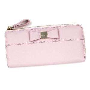 ケイト・スペード kate spade new york renny drive nisha l字ファスナー式長財布 財布 pink blush ピンクブラッシュ リボン ksp-pwru4243-663｜salada-bowl