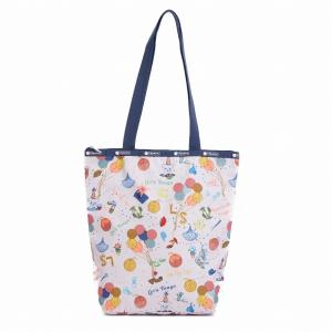 レスポートサック LeSportsac バッグ トートバッグ 肩掛け DAILY TOTE 2432 F132 デイリートート DANCE PARTY ホワイト系マルチカラー｜salada-bowl