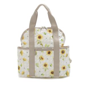 レスポートサック LeSportsac リュックサック ハンドバッグ トートバッグ 2442 E623 DOUBLE TROUBLE BACKPACK SUNFLOWER MONOGRAM イエロー系マルチ｜salada-bowl