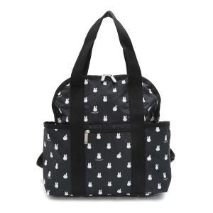 レスポートサック LeSportsac リュック DOUBLE TROUBLE BACKPACK 2442 G824 2WAY バックパック MIFFY AND DAN BLACK ディック・ブルーナ コラボレーション｜salada-bowl