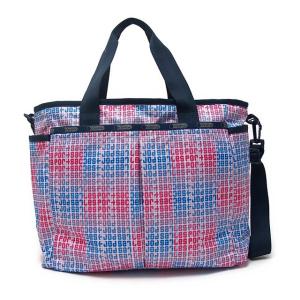 レスポートサック マザーズバッグ 2way LeSportsac 7532 D483 RYAN BABY BAG 斜めがけ ショルダーバッグ マザーバッグ LEANTHEM レッド×ブルー+ロゴ柄｜salada-bowl